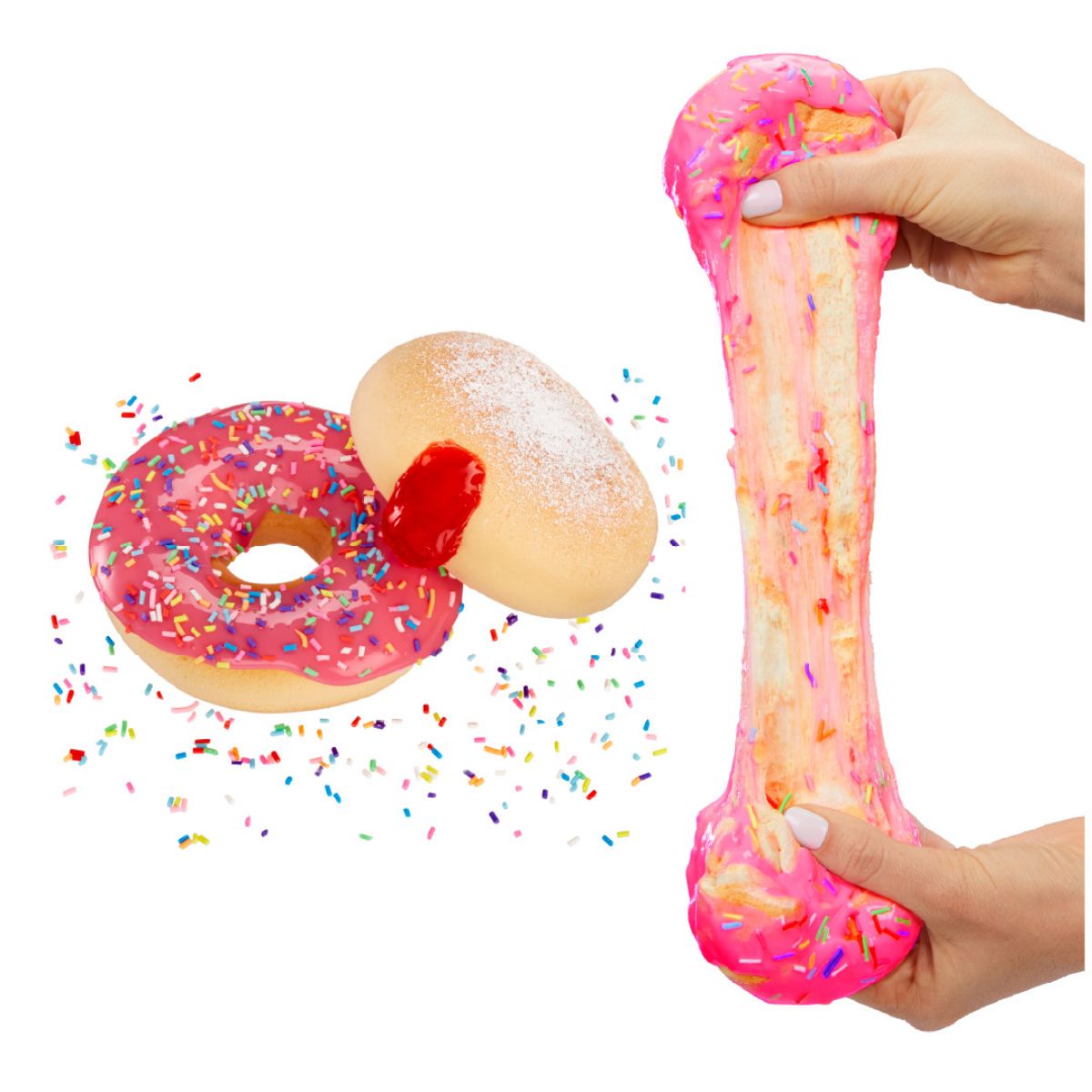 Đồ Chơi Bộ Làm Bánh Donut Slime – Kem Hồng & Nhân Mứt Dâu SLIME LIFE 545187-C