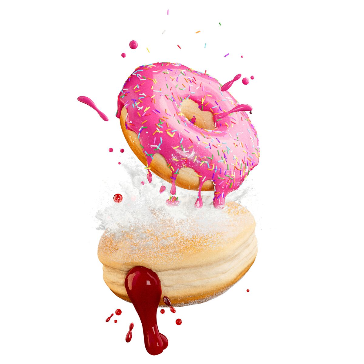 Đồ Chơi Bộ Làm Bánh Donut Slime – Kem Hồng & Nhân Mứt Dâu SLIME LIFE 545187-C