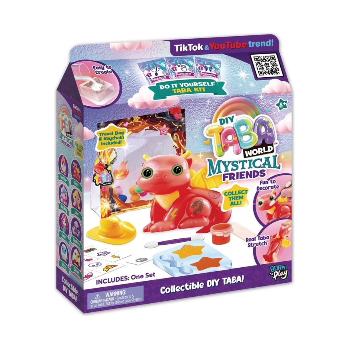 Đồ Chơi Bộ Làm Móc Khóa Squishy TabaWorld DIY-Rồng Blaze OTHER GIRL BRANDS 255102-7L