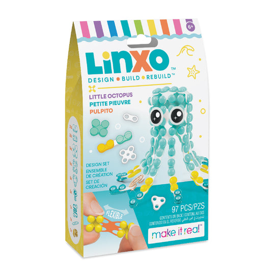 Bộ Làm Vòng Tay Tình Bạn Và Thú Cưng LinXo Bạch Tuộc Xanh Make It Real 6101MIR