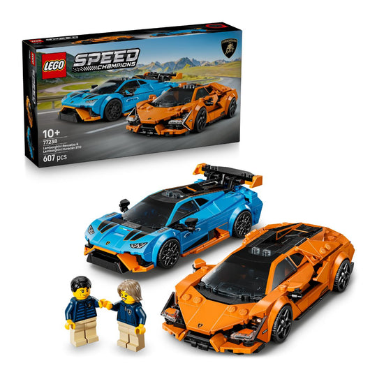 Đồ Chơi Bộ Lắp Ráp Bộ Đôi Siêu Xe Lamborghini Revuelto Và Huracán LEGO SPEED CHAMPIONS 77238 (607 chi tiết)