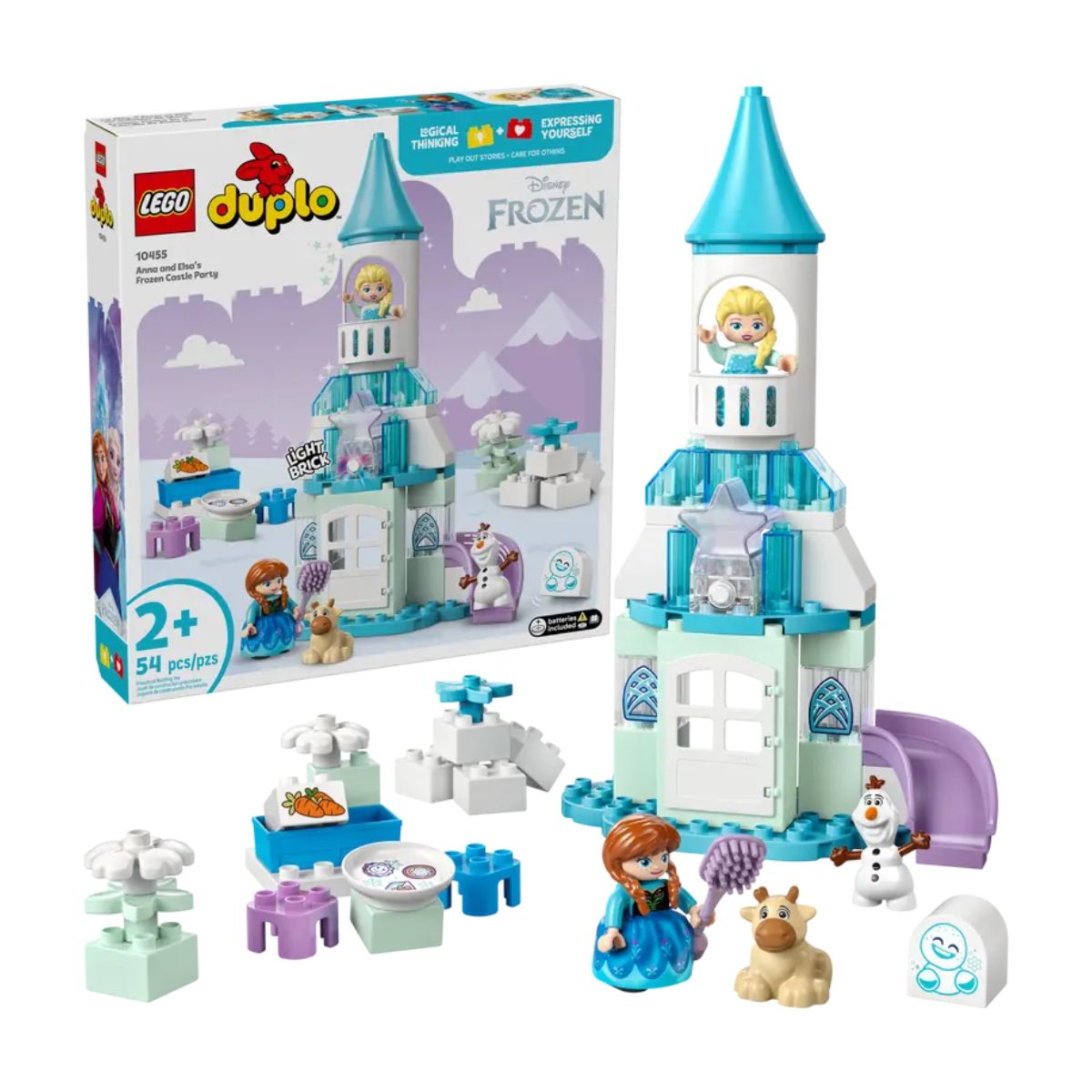 Bộ Lắp Ráp Bữa Tiệc Tại Lâu Đài Băng Giá Của Anna Và Elsa Lego Duplo 10455