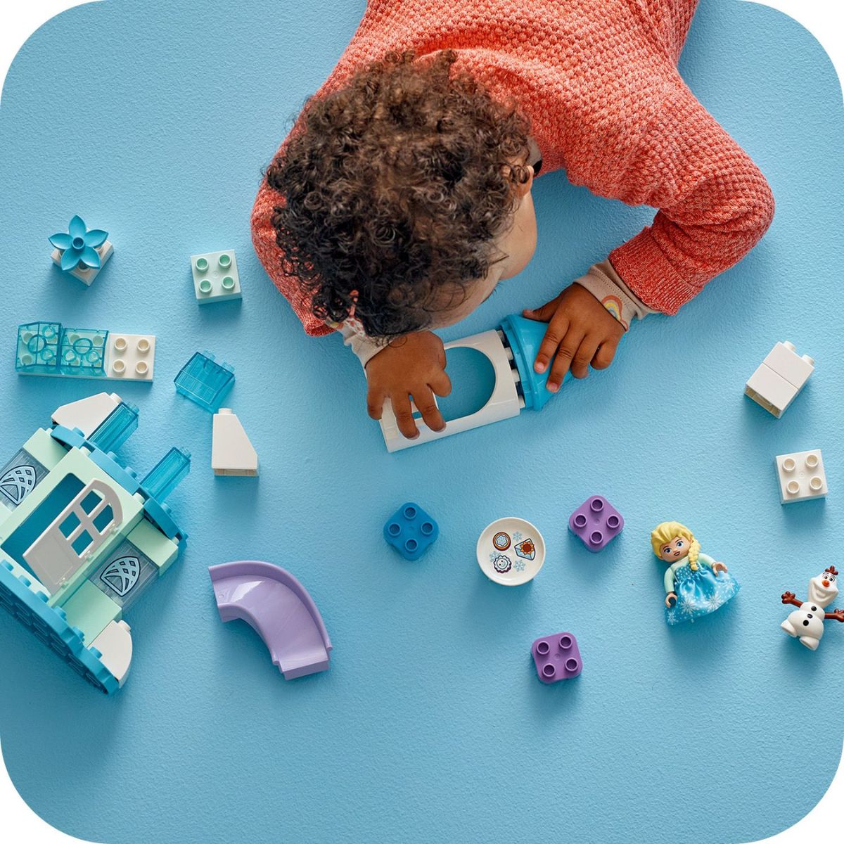 Bộ Lắp Ráp Bữa Tiệc Tại Lâu Đài Băng Giá Của Anna Và Elsa LEGO DUPLO 10455