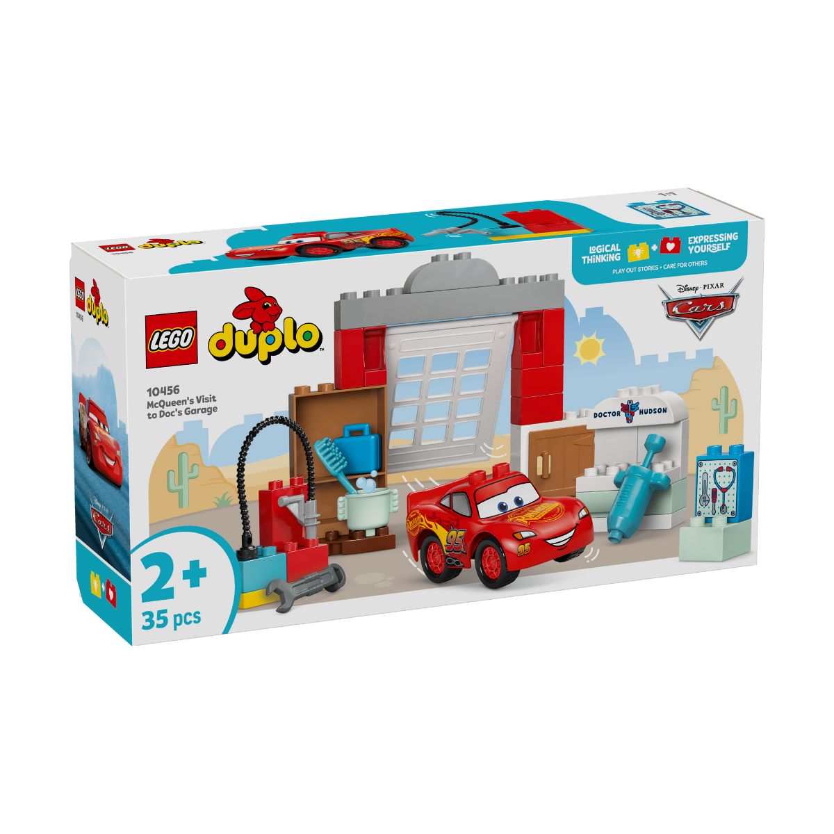 Bac Doc Đồ Chơi Bộ Lắp Ráp Chuyến Thăm Gara Của Bác Sĩ Doc Và Xe McQueen LEGO