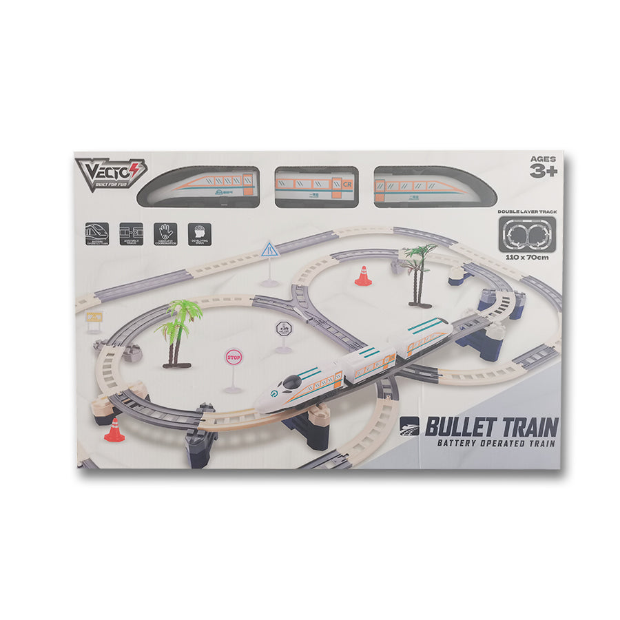 Bộ lắp ráp đường ray và tàu cao tốc chạy pin - Thành phố