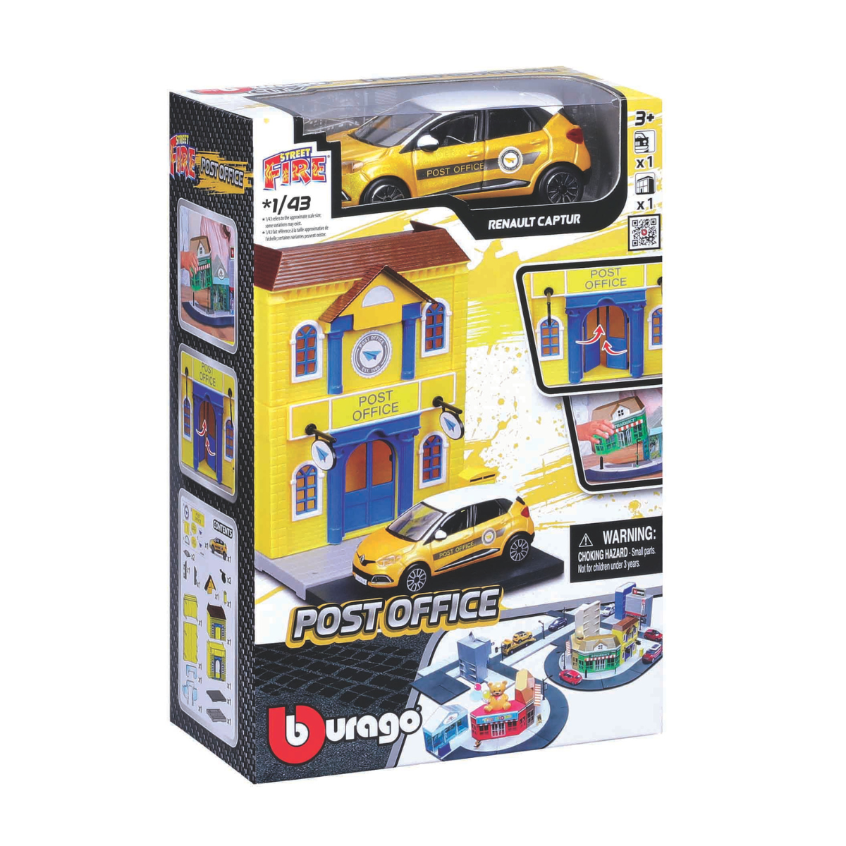 Bộ Mô Hình Bburago Bưu Điện Và Xe Bburago Renault Captur MAISTO MT31500
