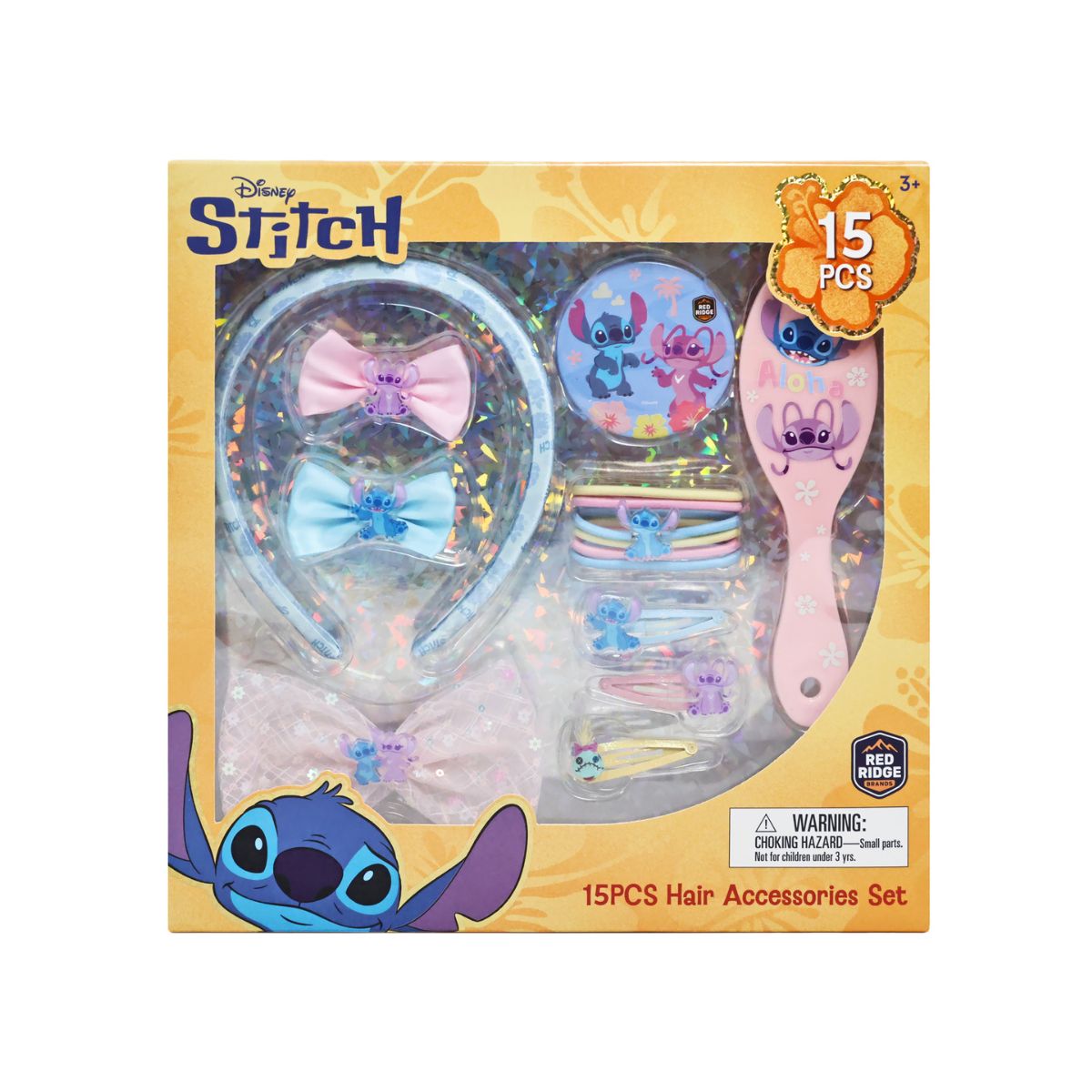 Bộ Phụ Kiện Lược, Kẹp, Cột Tóc Stitch Red Ridge 106031