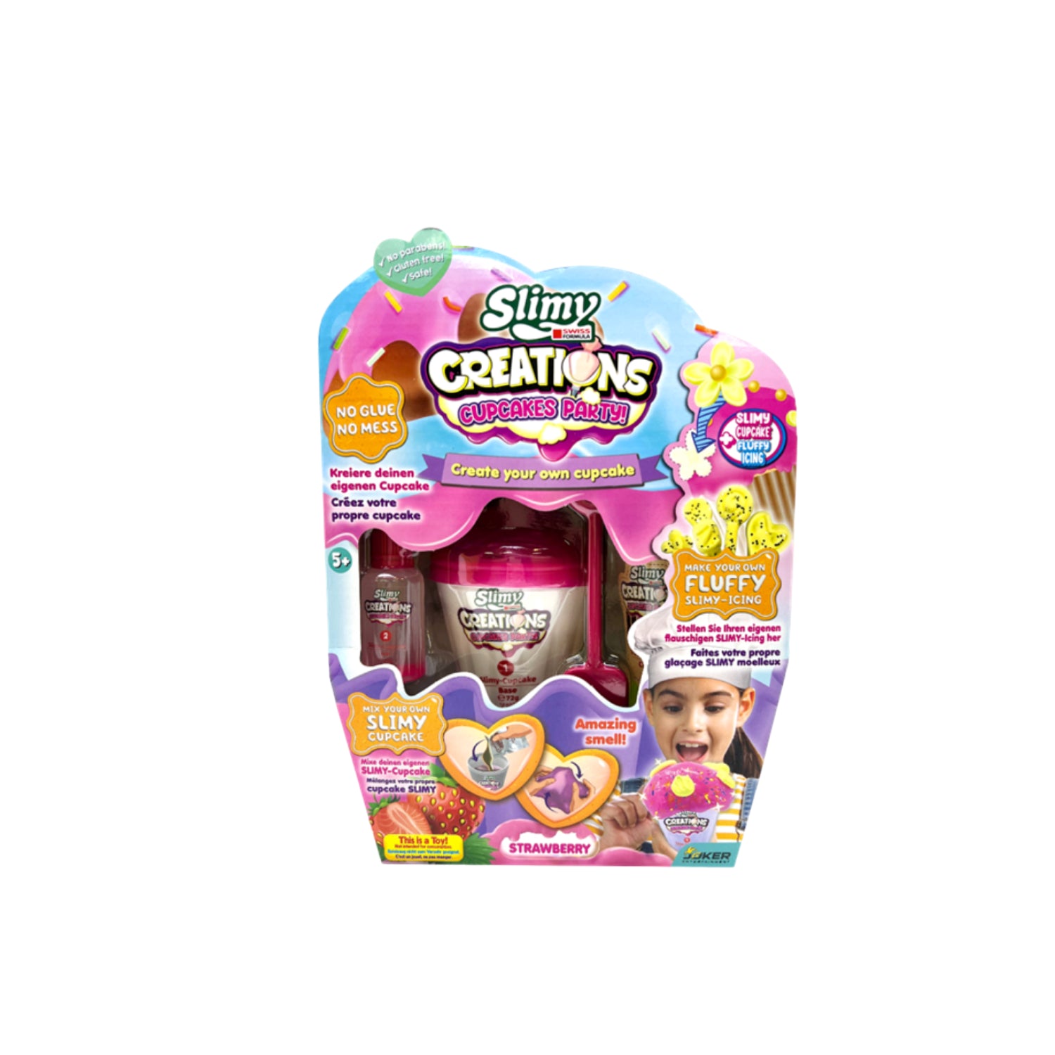 Bộ Slime Làm Bánh Cupcake Vị Dâu Hồng Đáng Yêu SLIMY 33047