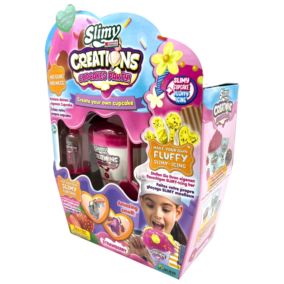 Đồ Chơi Bộ Slime Làm Bánh Cupcake Vị Việt Quất Dâu Tây SLIMY 33047A