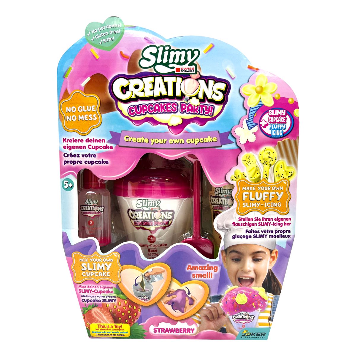 Đồ Chơi Bộ Slime Làm Bánh Cupcake Vị Việt Quất Dâu Tây SLIMY 33047A