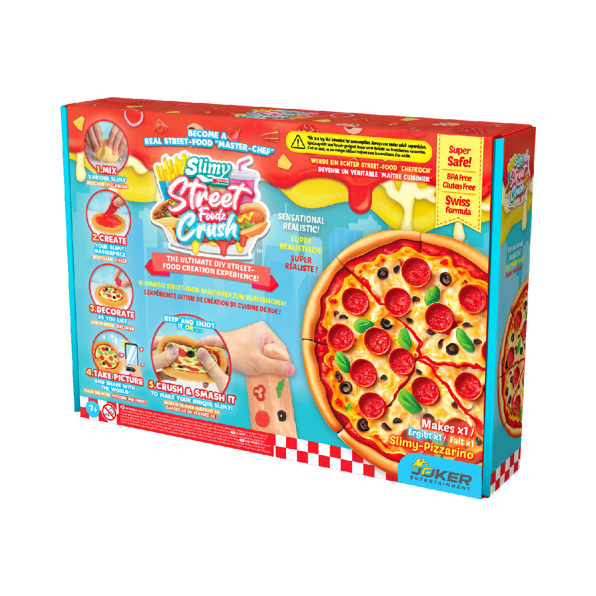 Bộ Slime Làm Đồ Ăn Street Food - Pizza Thơm Ngon SLIMY 36121