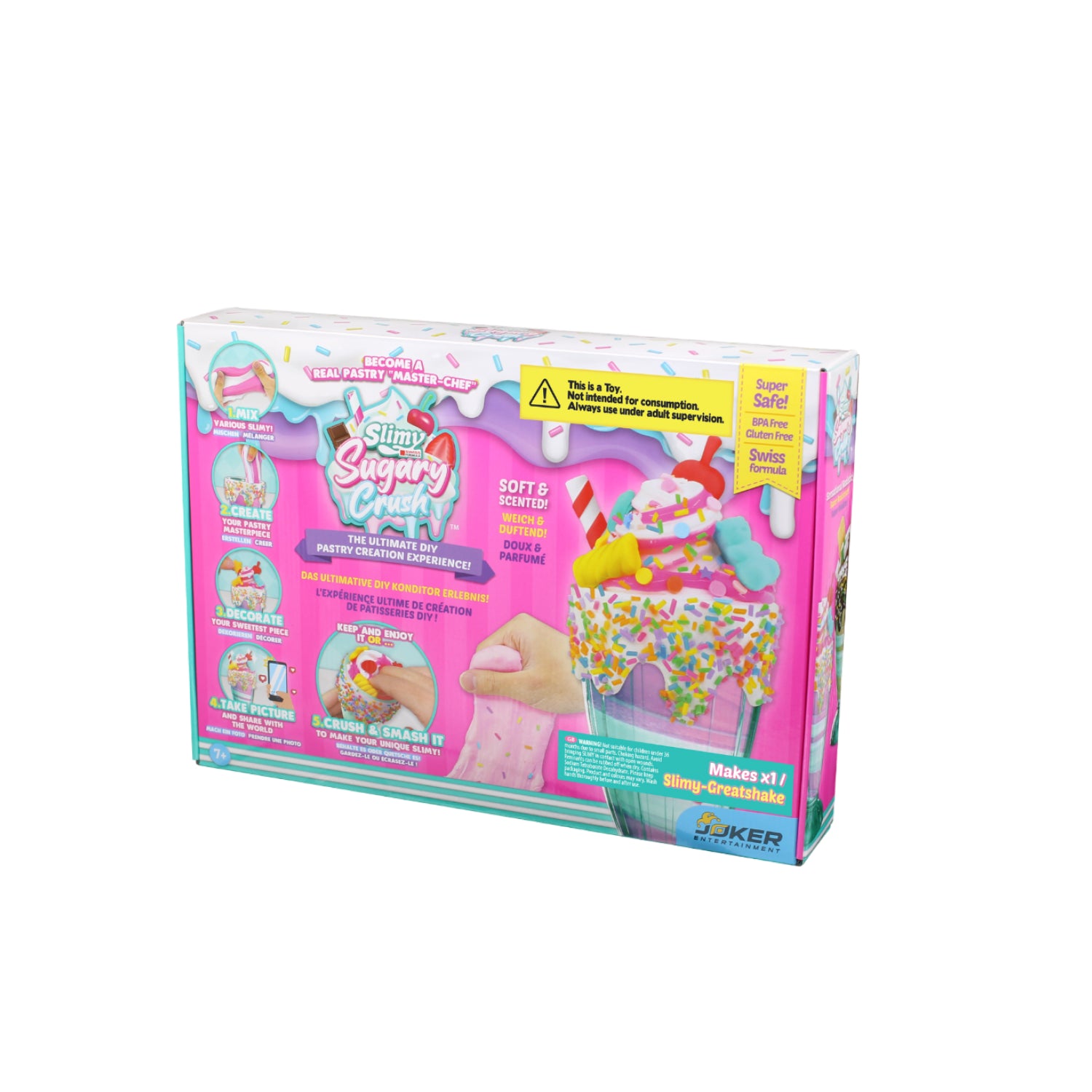 Bộ Slime Làm Sinh Tố Milkshake Cherry Vanilla Hồng Ngọt Ngào Slimy 36100