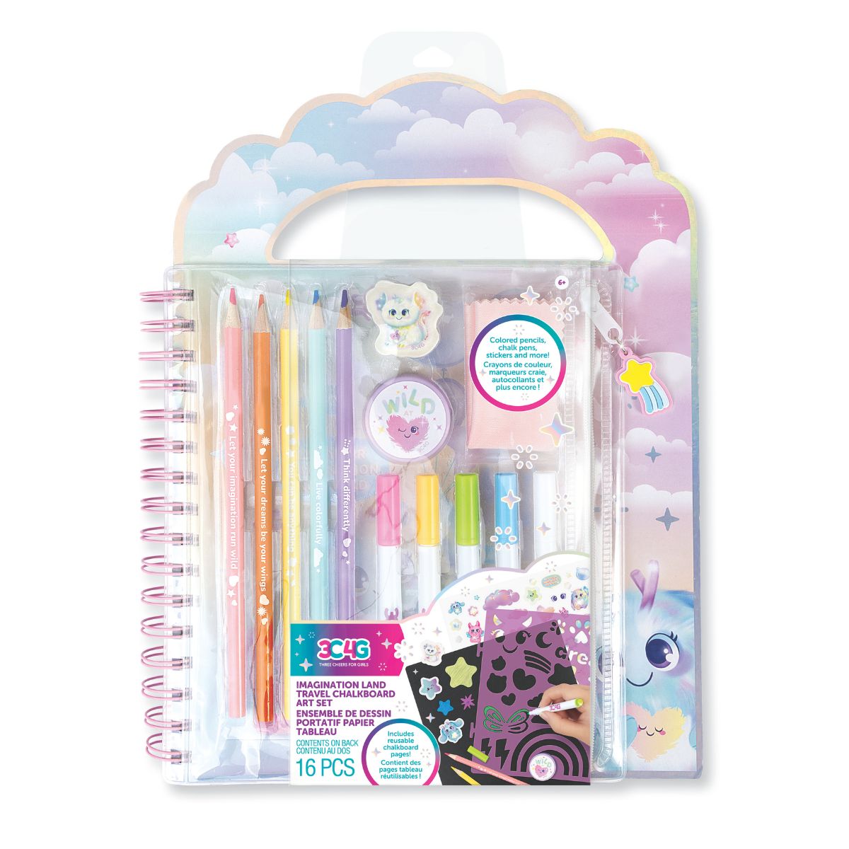 Bộ Sổ Vẽ Và Bút Trang Trí Imagination Land 3C4G 12099