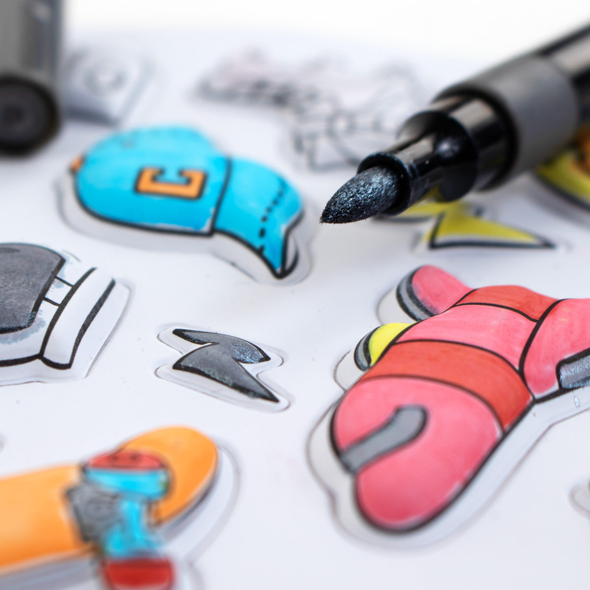 Bộ Sticker Trang Trí Và Bút Marker - Cool & Fun CLEVERHIPPO SS04