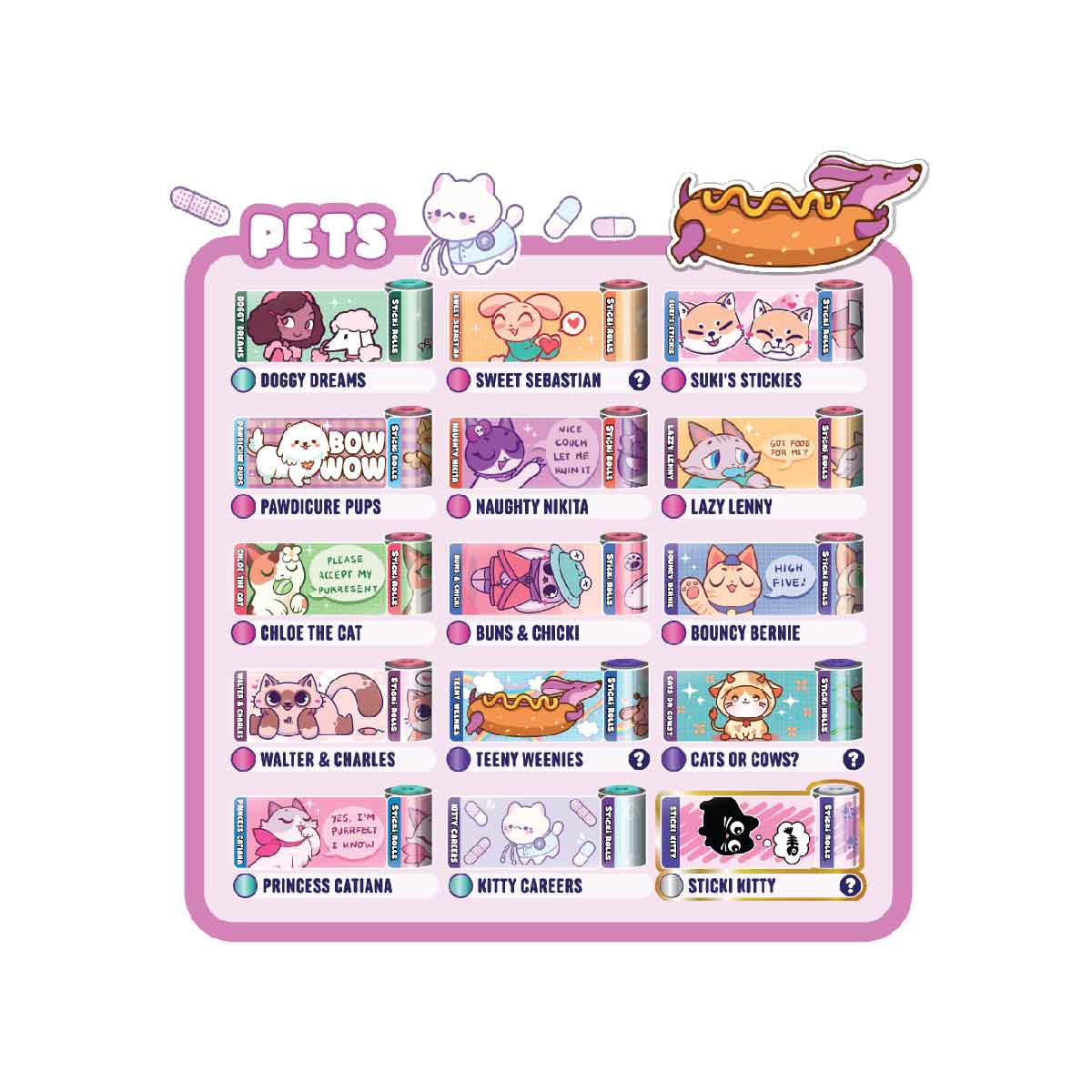 Bộ Sưu Tập DIY Sticki Rolls OTHER GIRL BRANDS SR200