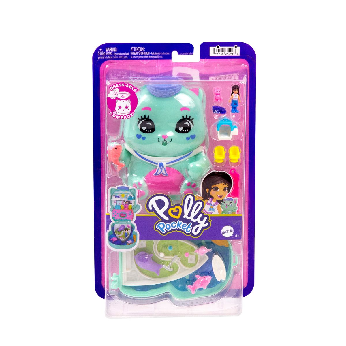 Đồ Chơi Bộ Sưu Tập Polly Pocket Và Cuộc Phiêu Lưu Biển Cả Của Kitty POLLY POCKET JFG56