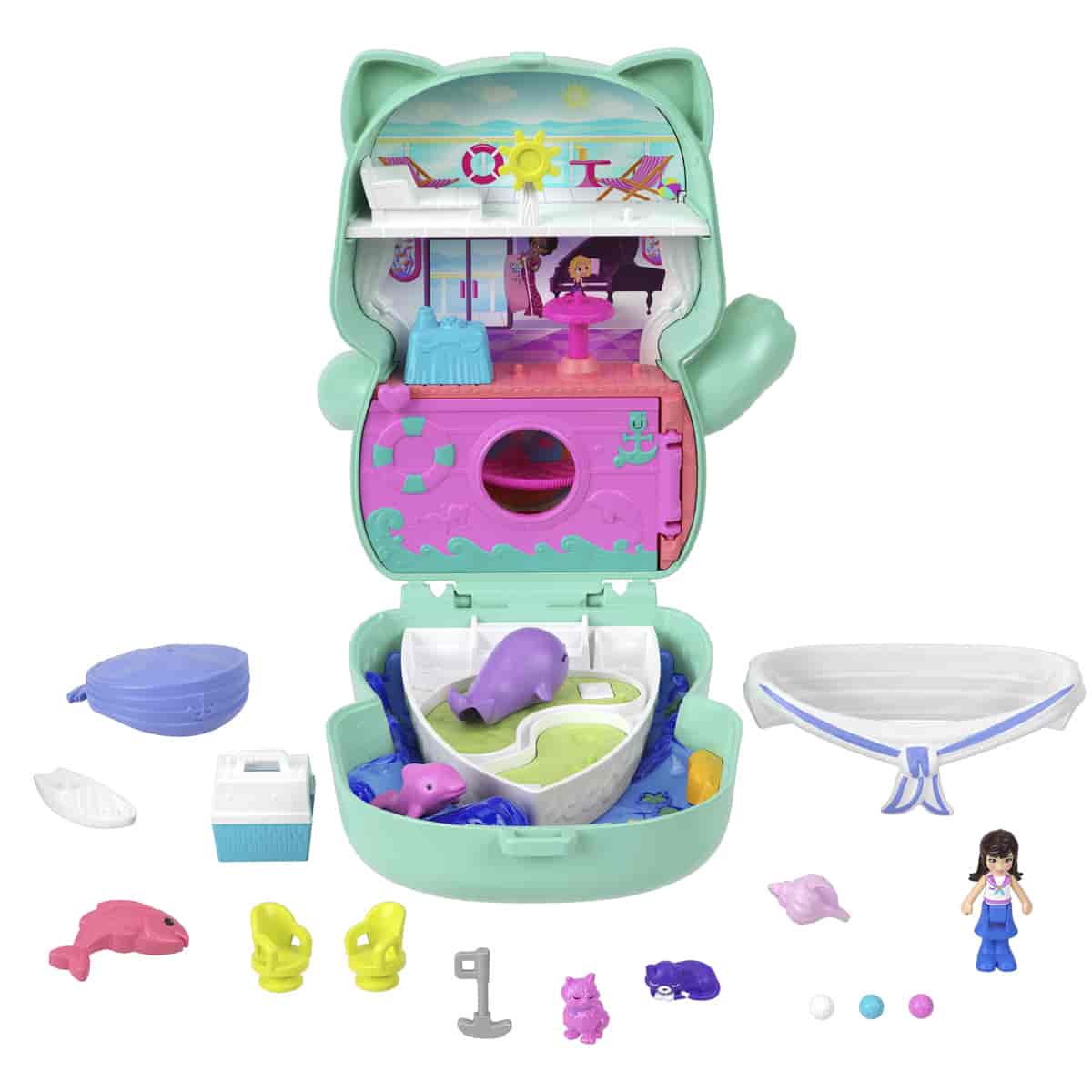 Đồ Chơi Bộ Sưu Tập Polly Pocket Và Cuộc Phiêu Lưu Biển Cả Của Kitty POLLY POCKET JFG56