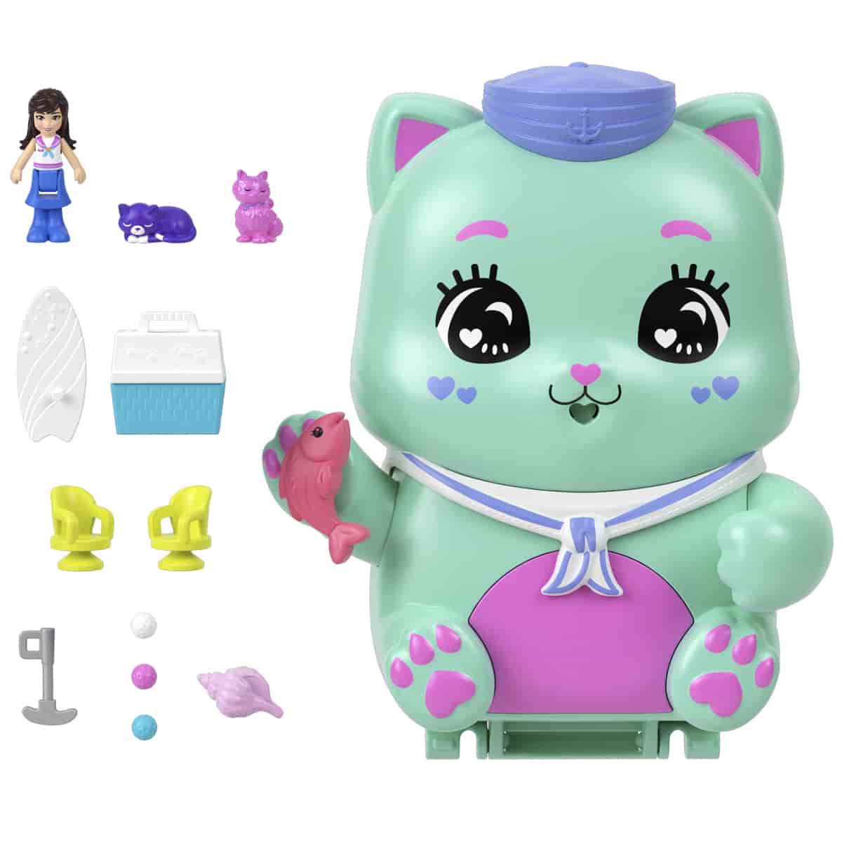 Đồ Chơi Bộ Sưu Tập Polly Pocket Và Cuộc Phiêu Lưu Biển Cả Của Kitty POLLY POCKET JFG56