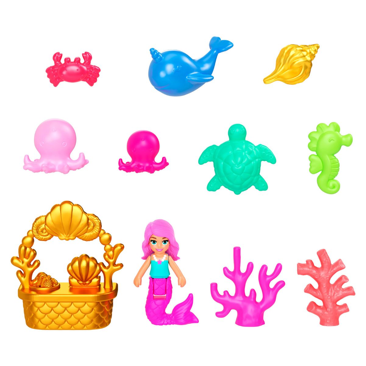 Đồ Chơi Bộ Sưu Tập Polly Pocket Và Hòn Đảo Cầu Vồng Lấp Lánh POLLY POCKET JCB16/JFG56