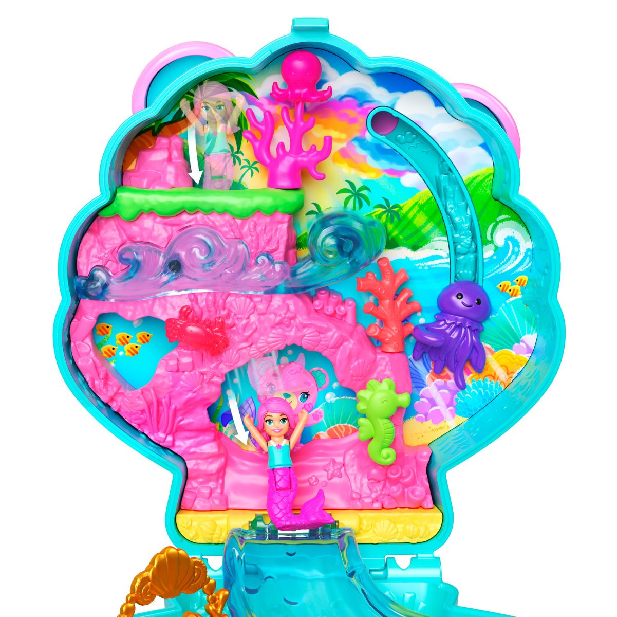 Đồ Chơi Bộ Sưu Tập Polly Pocket Và Hòn Đảo Cầu Vồng Lấp Lánh POLLY POCKET JCB16/JFG56