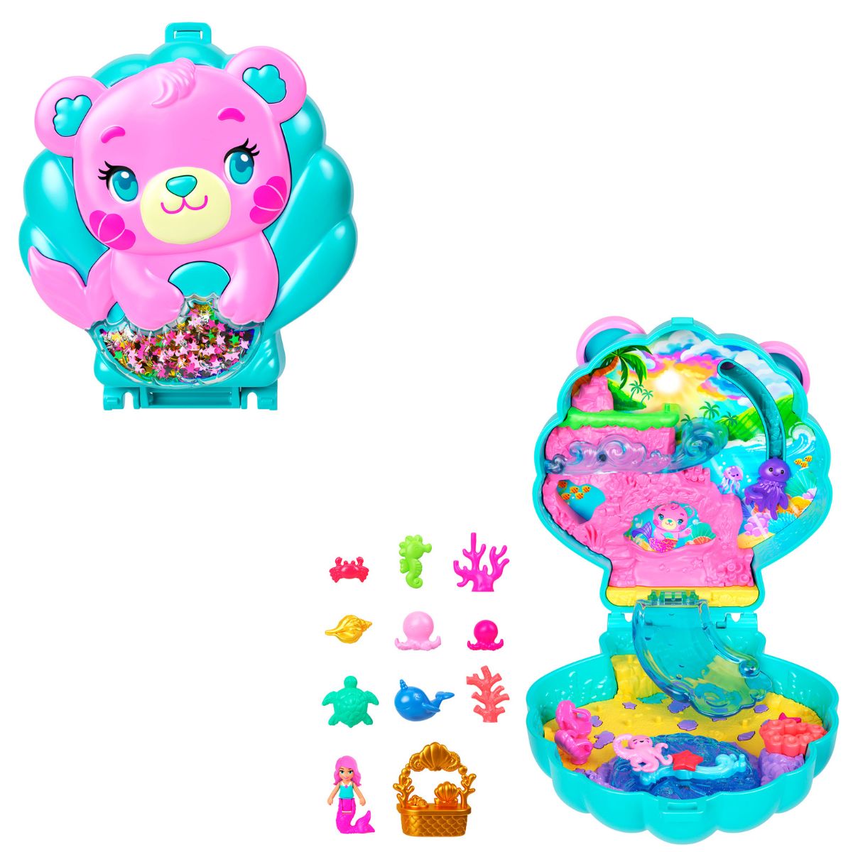 Đồ Chơi Bộ Sưu Tập Polly Pocket Và Hòn Đảo Cầu Vồng Lấp Lánh POLLY POCKET JCB16/JFG56