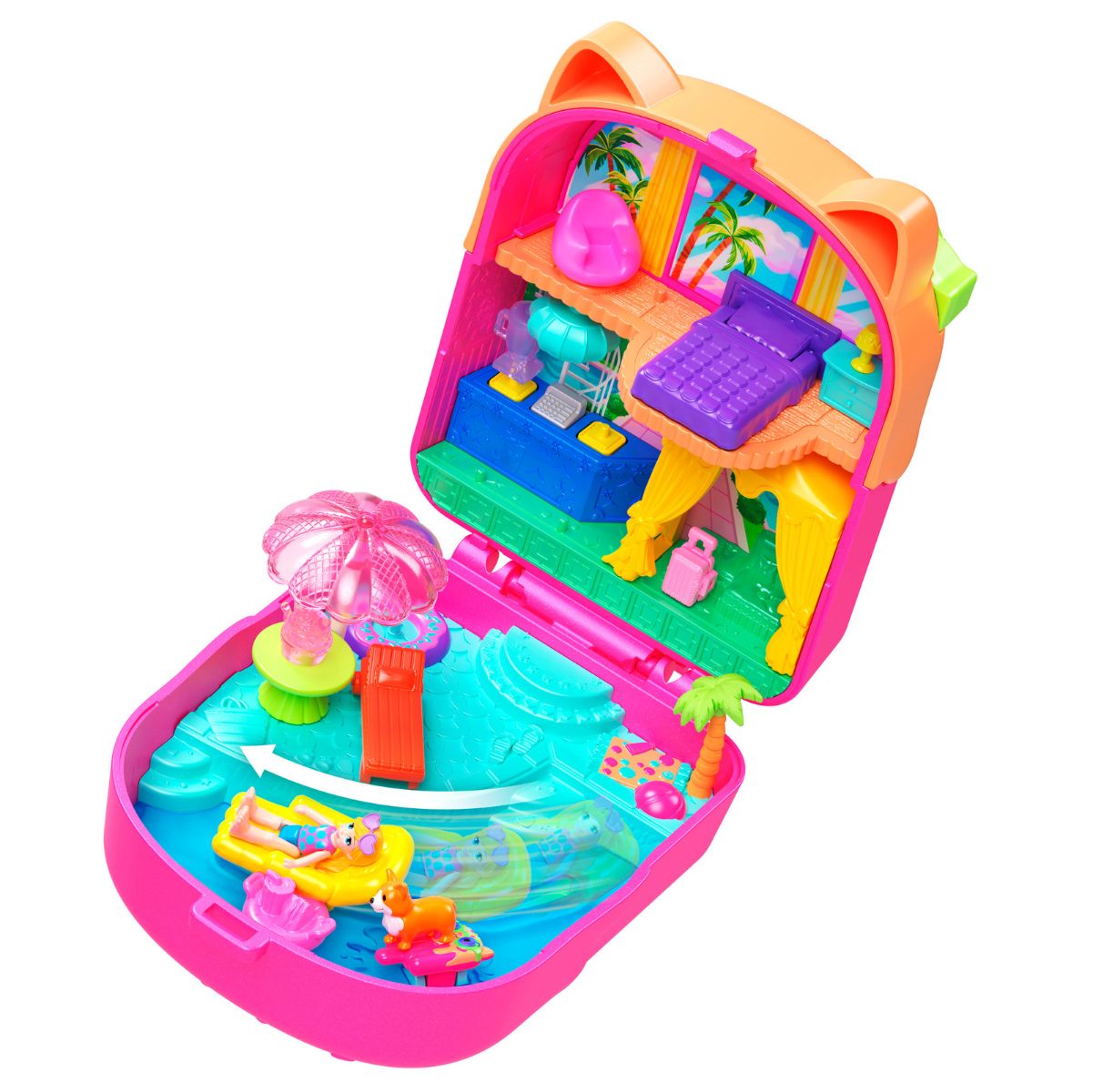 Đồ Chơi Bộ Sưu Tập Polly Pocket Và Khu Nghỉ Dưỡng Mèo Kem Ngọt Ngào POLLY POCKET JCB17/JFG56
