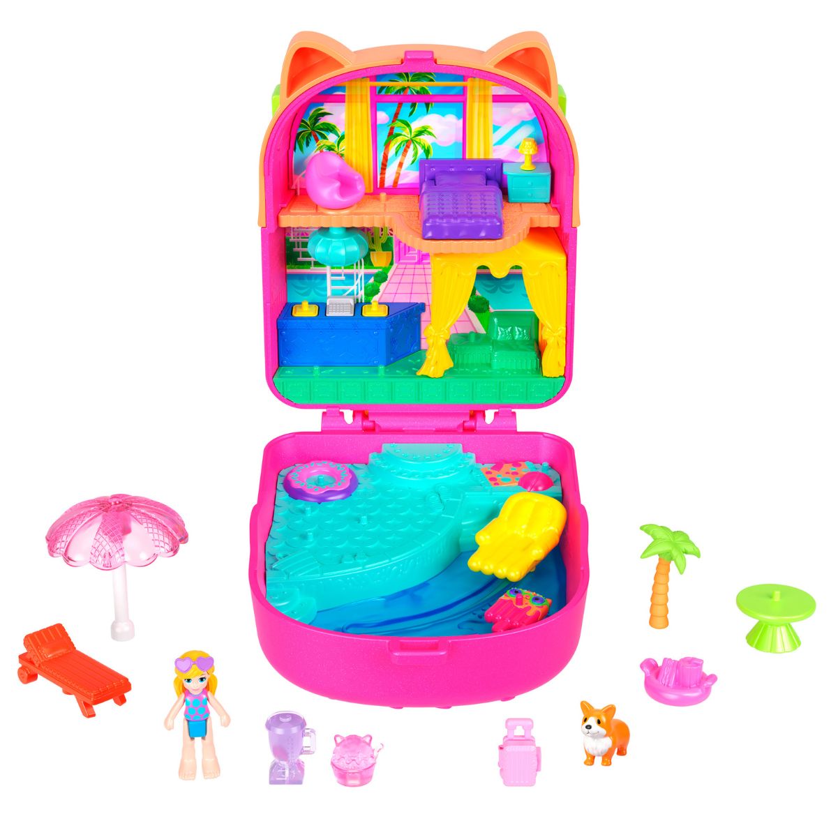 Đồ Chơi Bộ Sưu Tập Polly Pocket Và Khu Nghỉ Dưỡng Mèo Kem Ngọt Ngào POLLY POCKET JCB17/JFG56