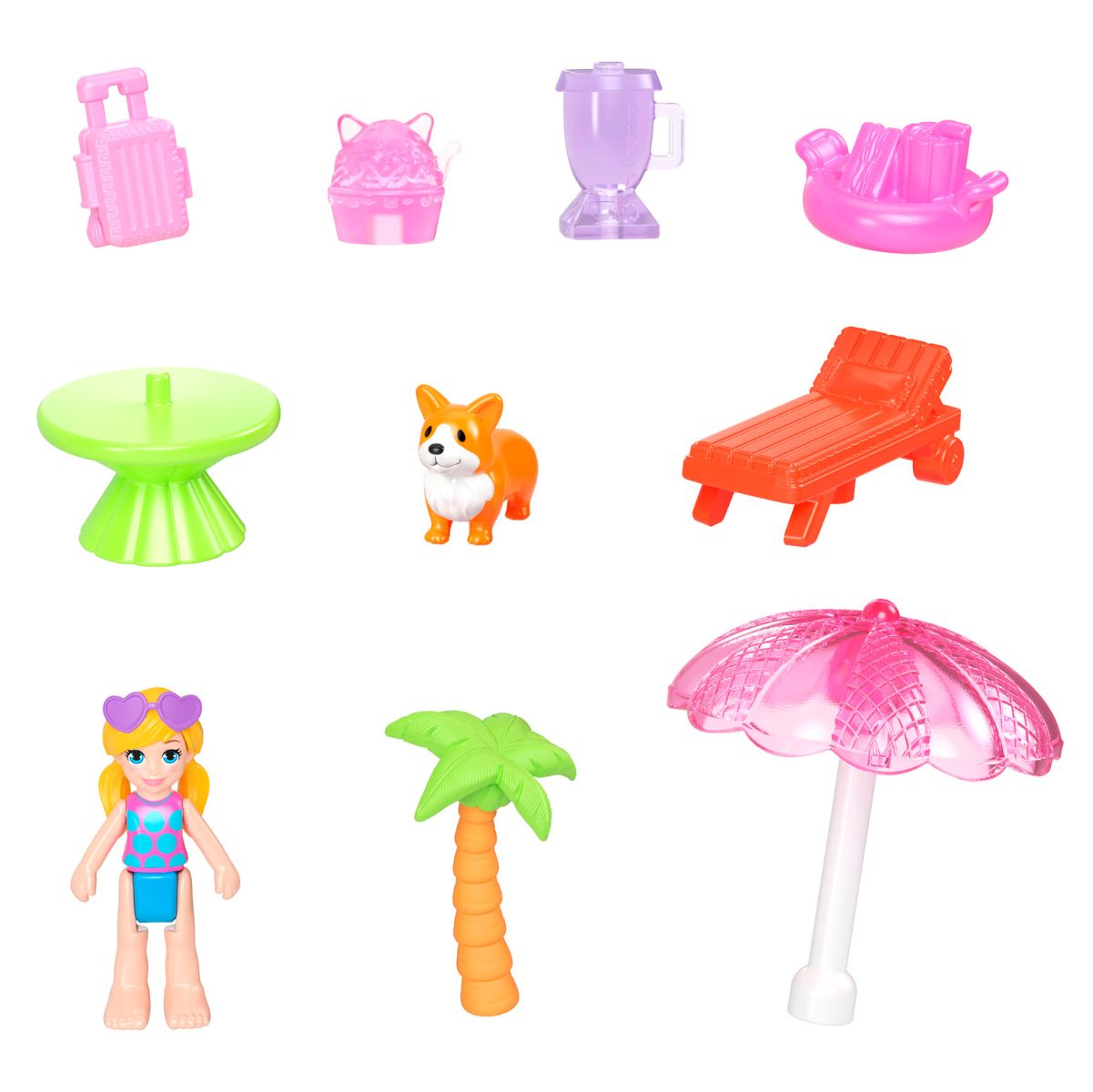 Đồ Chơi Bộ Sưu Tập Polly Pocket Và Khu Nghỉ Dưỡng Mèo Kem Ngọt Ngào POLLY POCKET JCB17/JFG56