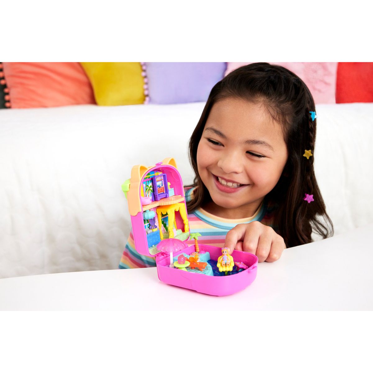 Đồ Chơi Bộ Sưu Tập Polly Pocket Và Khu Nghỉ Dưỡng Mèo Kem Ngọt Ngào POLLY POCKET JCB17/JFG56