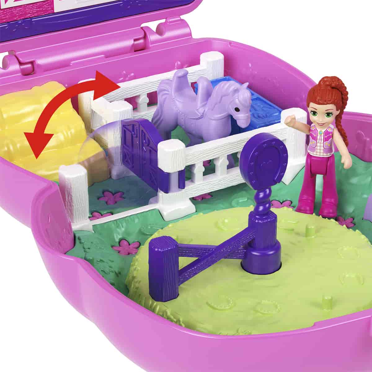 Đồ Chơi Bộ Sưu Tập Polly Pocket Và Sàn Đấu Ngựa Của Cao Bồi Pony POLLY POCKET JFG56