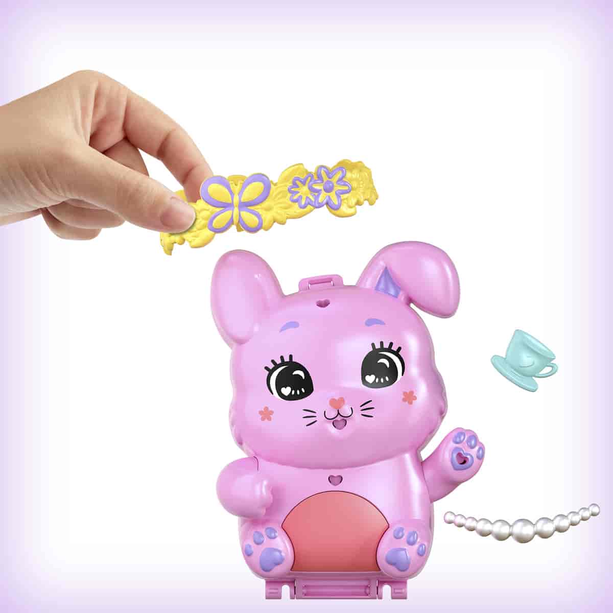 Đồ Chơi Bộ Sưu Tập Polly Pocket Và Tiệc Trà Của Bé Thỏ Hồng POLLY POCKET JFG56