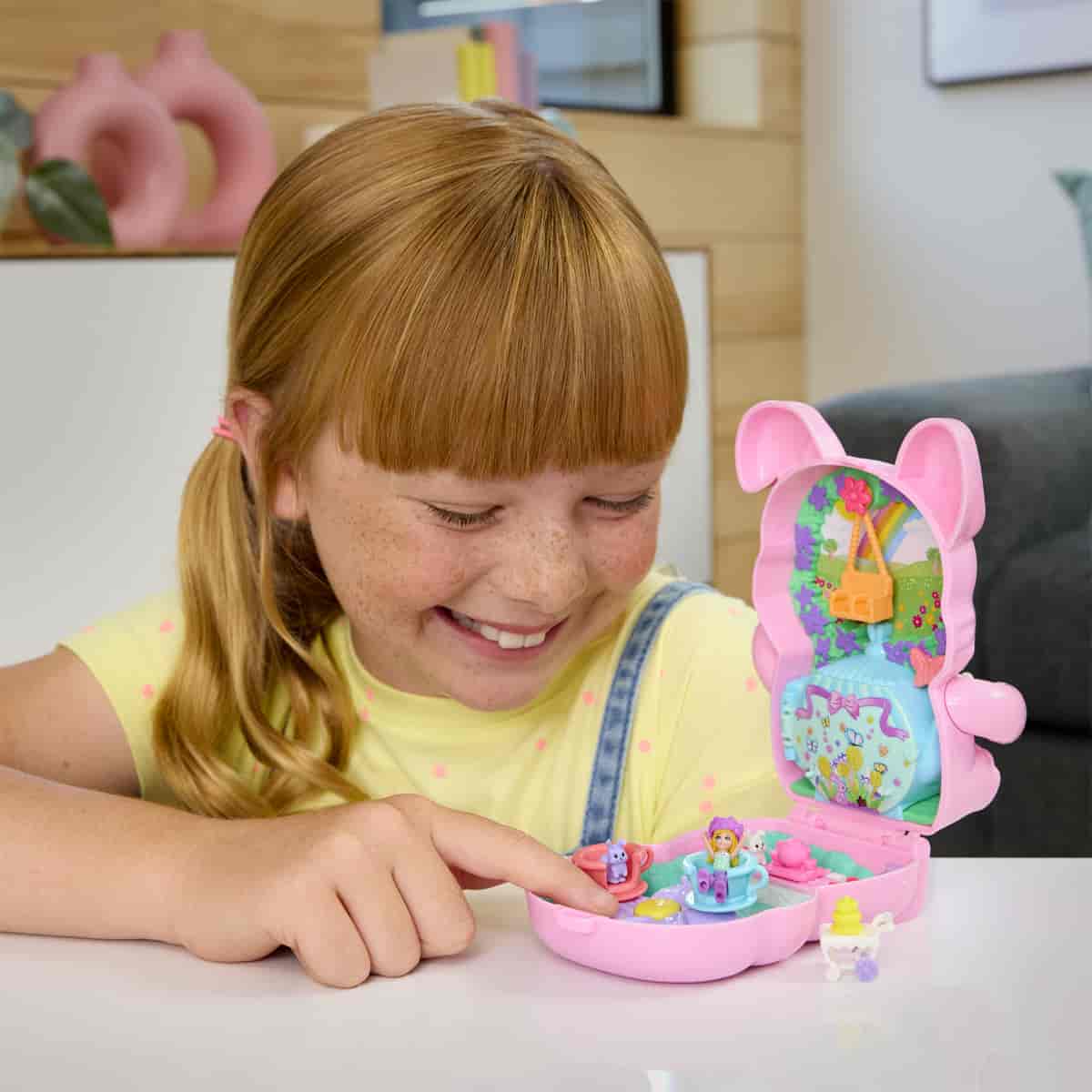 Đồ Chơi Bộ Sưu Tập Polly Pocket Và Tiệc Trà Của Bé Thỏ Hồng POLLY POCKET JFG56