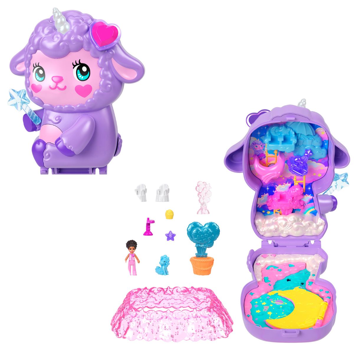 Đồ Chơi Bộ Sưu Tập Polly Pocket Và Xứ Cừu Mộng Mơ POLLY POCKET JCB15/JFG56