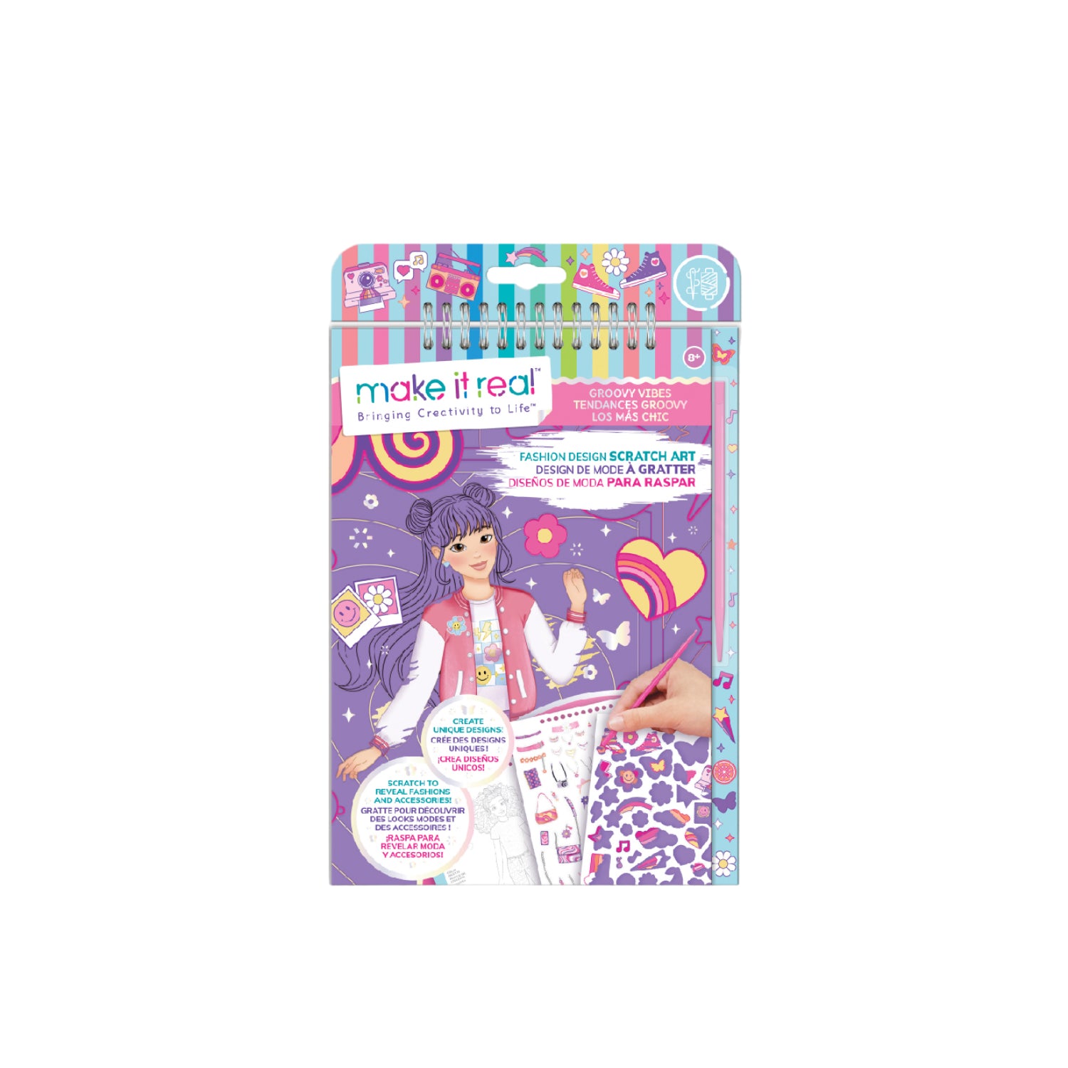 Bộ Thiết Kế Thời Trang Dạng Scratch Phong Cách Groovy Vibes 3c4g 3c4g3211