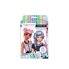 Pastel Pop style fashion design set