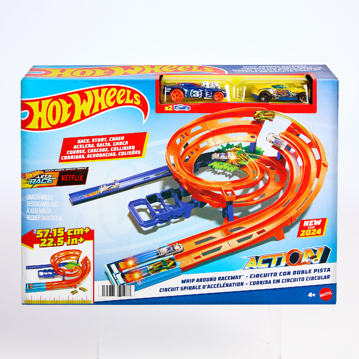 Bộ Thử Thách Đường Đua Xoắn Kép Xoay Vòng Hot Wheels Htk17
