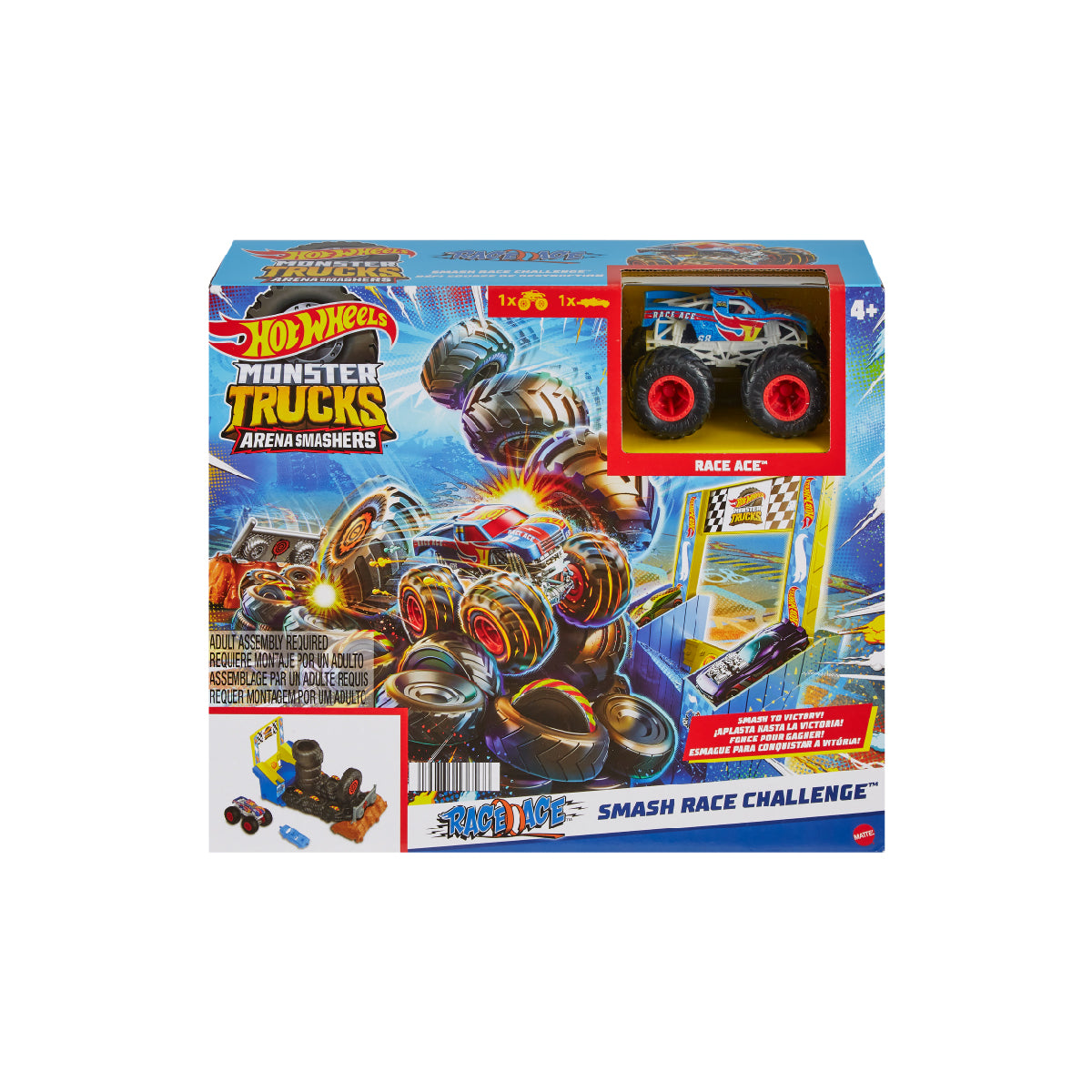 Bộ Thử Thách Monster Trucks - Cuộc Đua Kỳ Thú Hot Wheels Hnb87