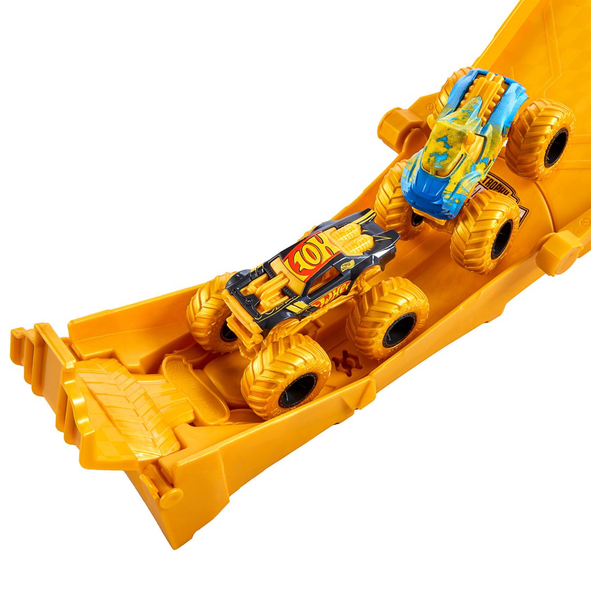 Đồ Chơi Bộ Thử Thách Hot Wheels Monster Trucks - Đường Đua Song Đấu Địa Hình MONSTER TRUCKS JMW70