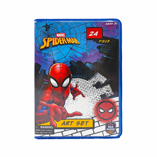 Bộ Tô Màu Art Kit 24 Món Spider Man RED RIDGE 100544