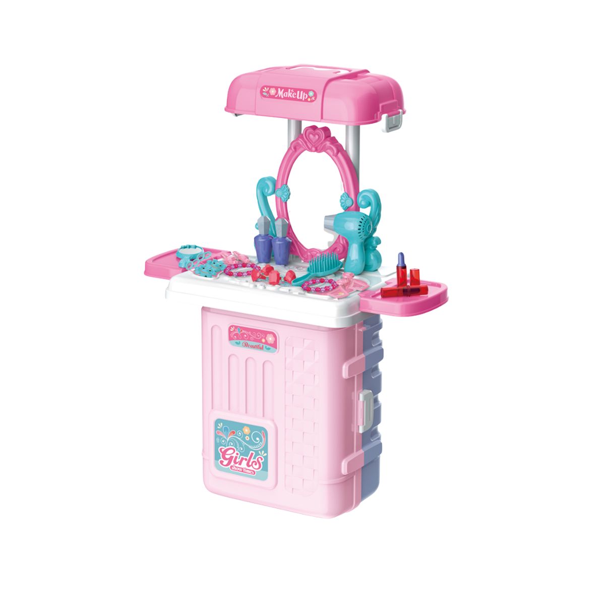 Bộ Trang Điểm Vali Hồng 3 Trong 1 SWEET HEART SH33795