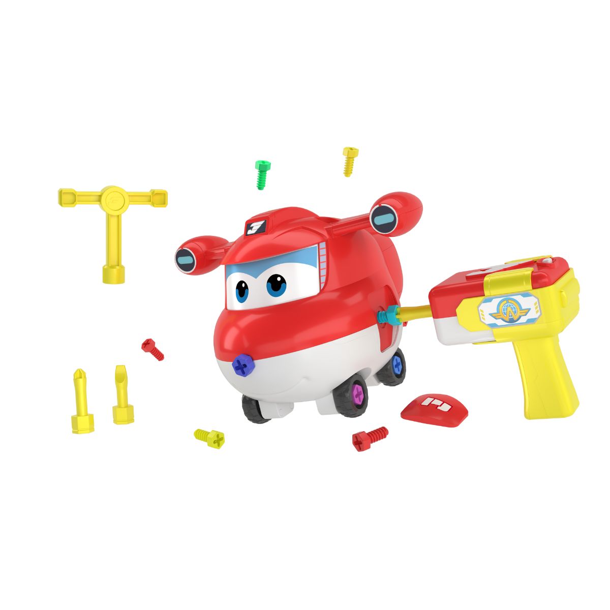 Bộ Trò Chơi Lắp Ráp Máy Bay Đi Kèm Dụng Cụ Jett Tia Chớp SUPERWINGS EU780410