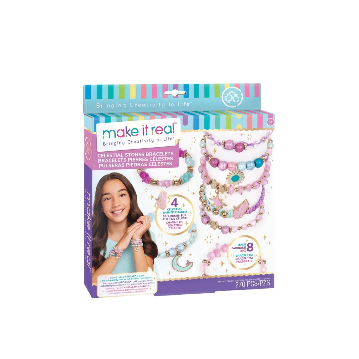 Bộ Vòng Tay Đính Đá Lấp Lánh MAKE IT REAL 1322MIR