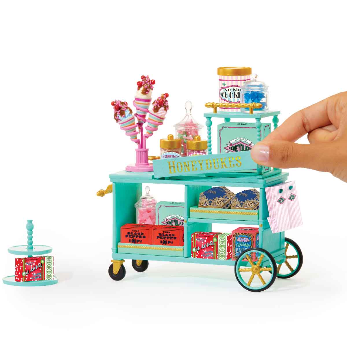 Đồ Chơi Bộ Xe Đẩy Tiệm Công Tước Mật Tàu Tốc Hành Hogwarts MINIVERSE 523734-EUC