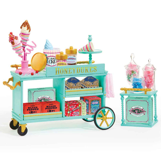 Đồ Chơi Bộ Xe Đẩy Tiệm Công Tước Mật Tàu Tốc Hành Hogwarts MINIVERSE 523734-EUC