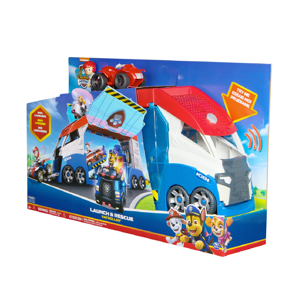 Bộ Xe Tuần Tra Biến Hình Với Bệ Phóng Hành Động Có Âm Thanh PAW PATROL 6069338