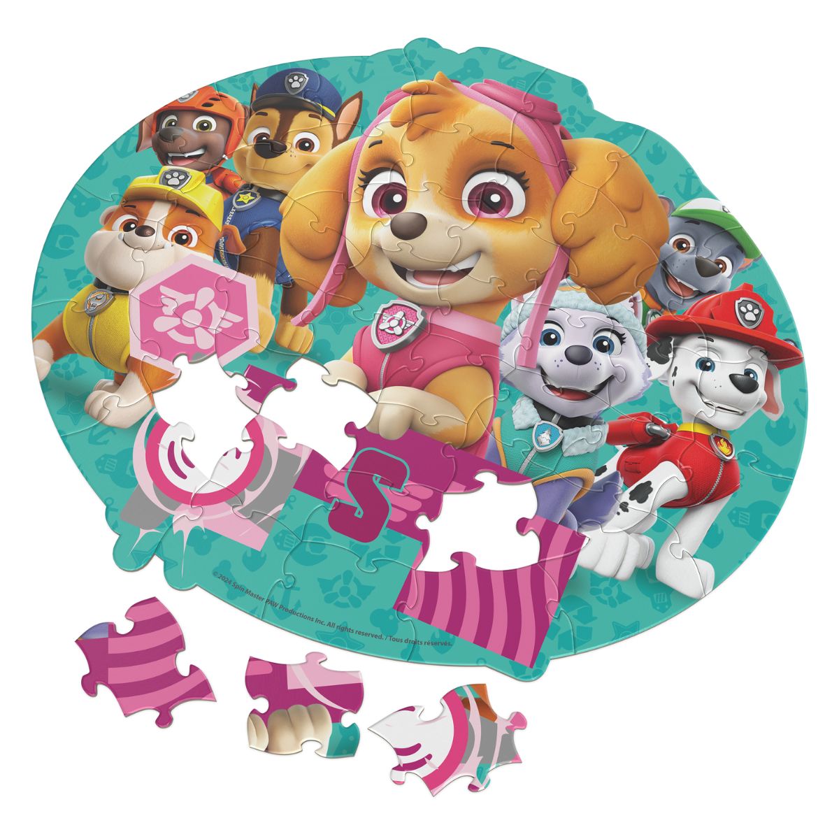 Đồ Chơi Bộ Xếp Hình 48 Miếng Theo Shape-Paw Patrol Skye SPIN GAMES 20155645