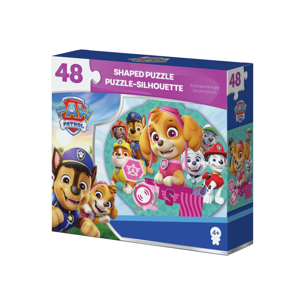 Đồ Chơi Bộ Xếp Hình 48 Miếng Theo Shape-Paw Patrol Skye SPIN GAMES 20155645