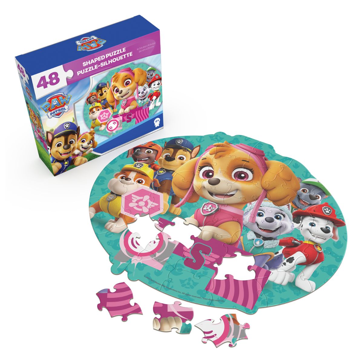 Đồ Chơi Bộ Xếp Hình 48 Miếng Theo Shape-Paw Patrol Skye Spin Games 20155645