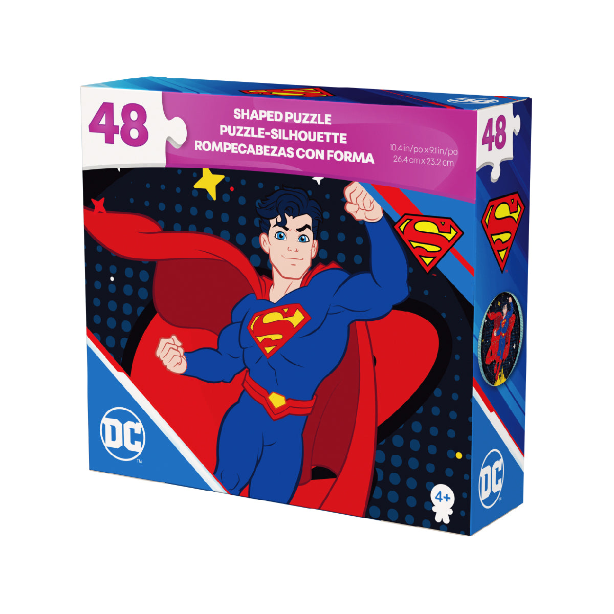 Bộ Xếp Hình 48 Miếng Theo Shape - Superman SPIN GAMES 20150406