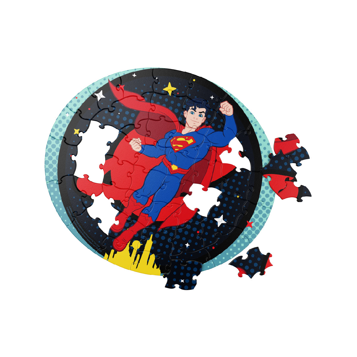 Bộ Xếp Hình 48 Miếng Theo Shape - Superman SPIN GAMES 20150406
